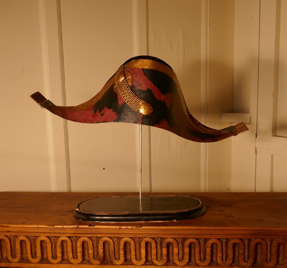 19th Century French Bicorn Toleware Hat Shop Trade Sign