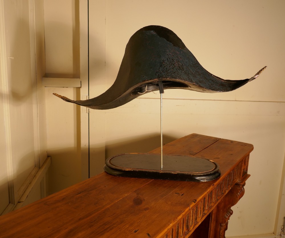 19th Century French Bicorn Toleware Hat Shop Trade Sign View II