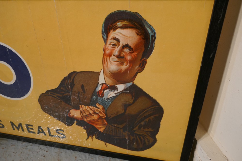Framed Bisto Advertising Sign, Ah Bisto for War-Workers Meals Advertising Sign View III