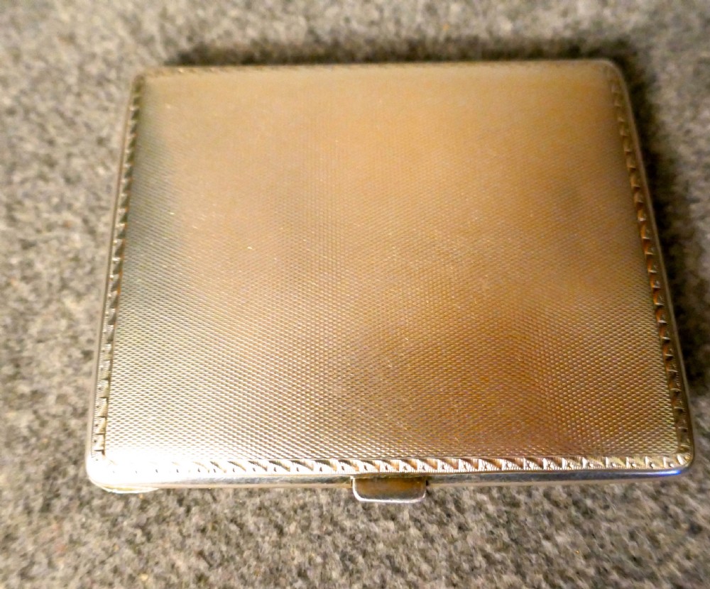 French Silver and Pink Guilloche Enamel Art Deco Cigarette Case View VI