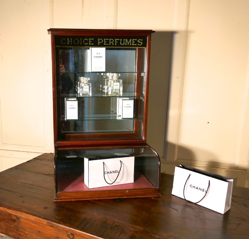 Victorian Mahogany Chemist’s Perfume Shop Display Cabinet View IV