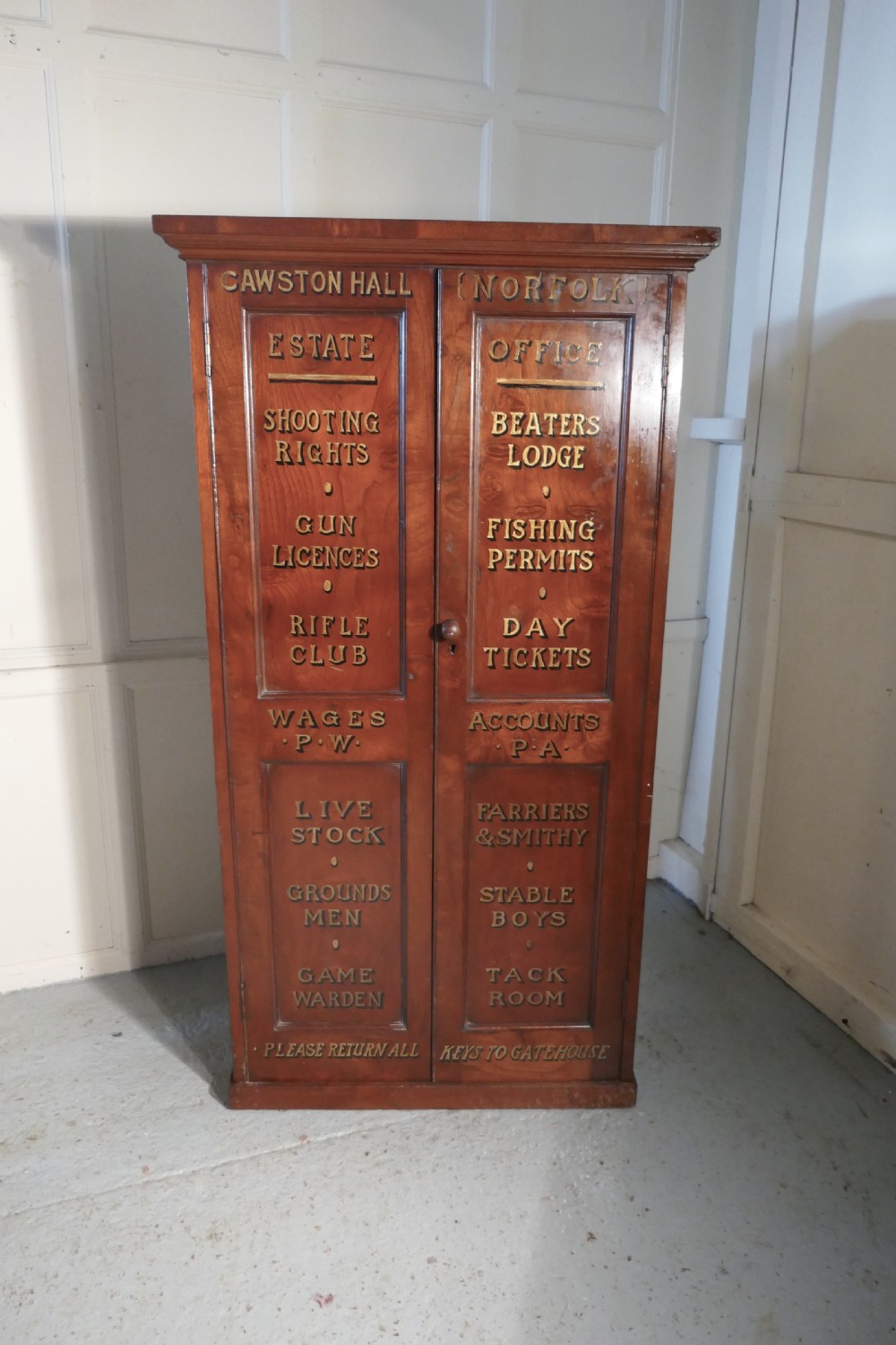 Victorian Burr Elm Estate Cupboard  View VIII
