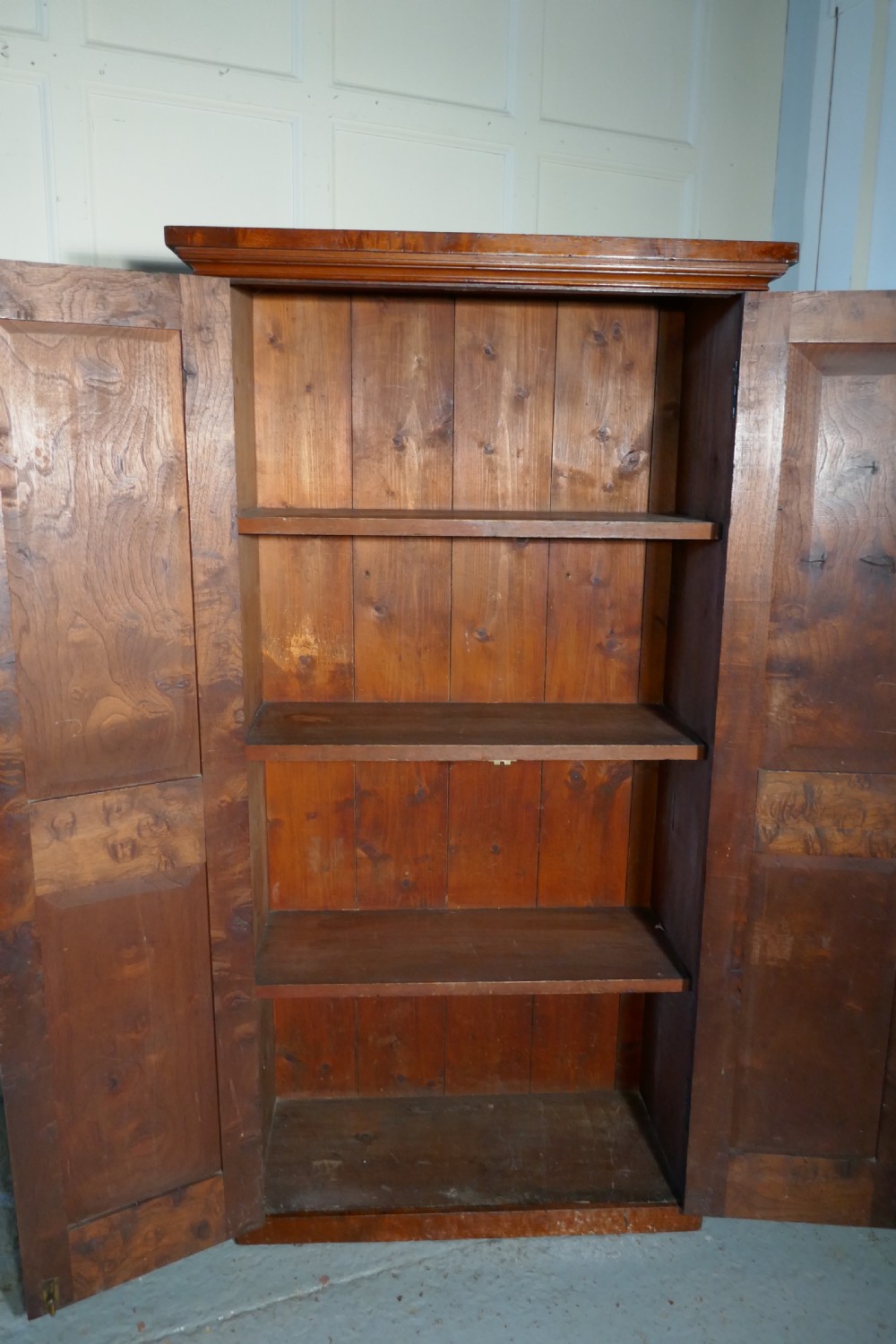 Victorian Burr Elm Estate Cupboard  View X