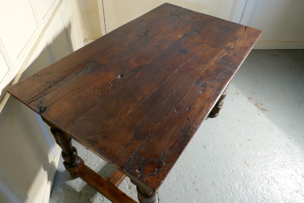 18th Century Rustic French Oak Table View II