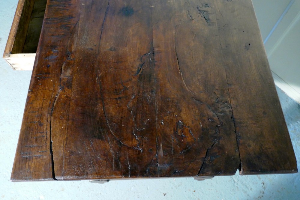 18th Century Rustic French Oak Table View VI