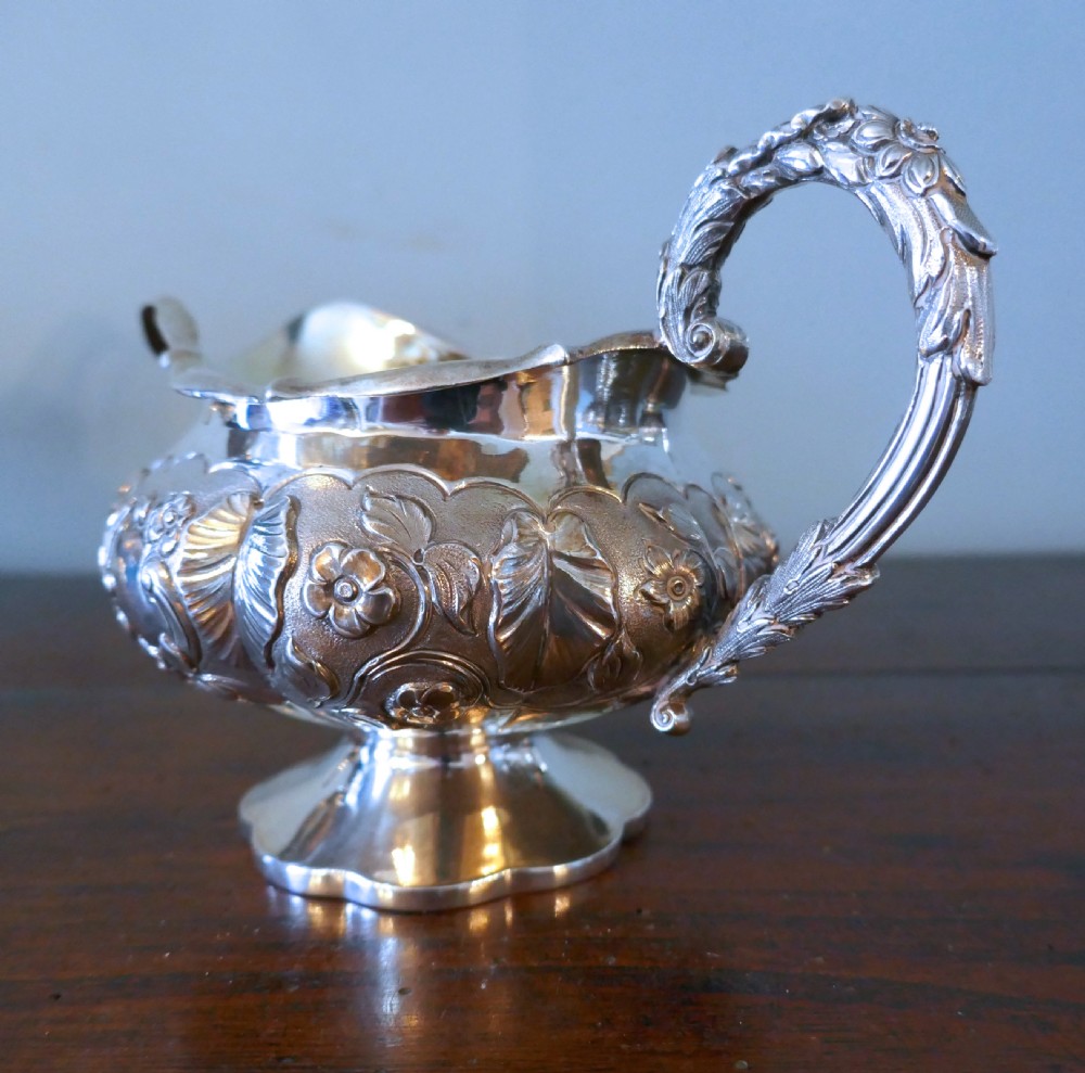 William IV Silver Four Piece Tea and Coffee Set by William Hewitt, London,1836  View V