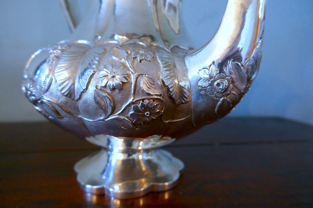 William IV Silver Four Piece Tea and Coffee Set by William Hewitt, London,1836  View X