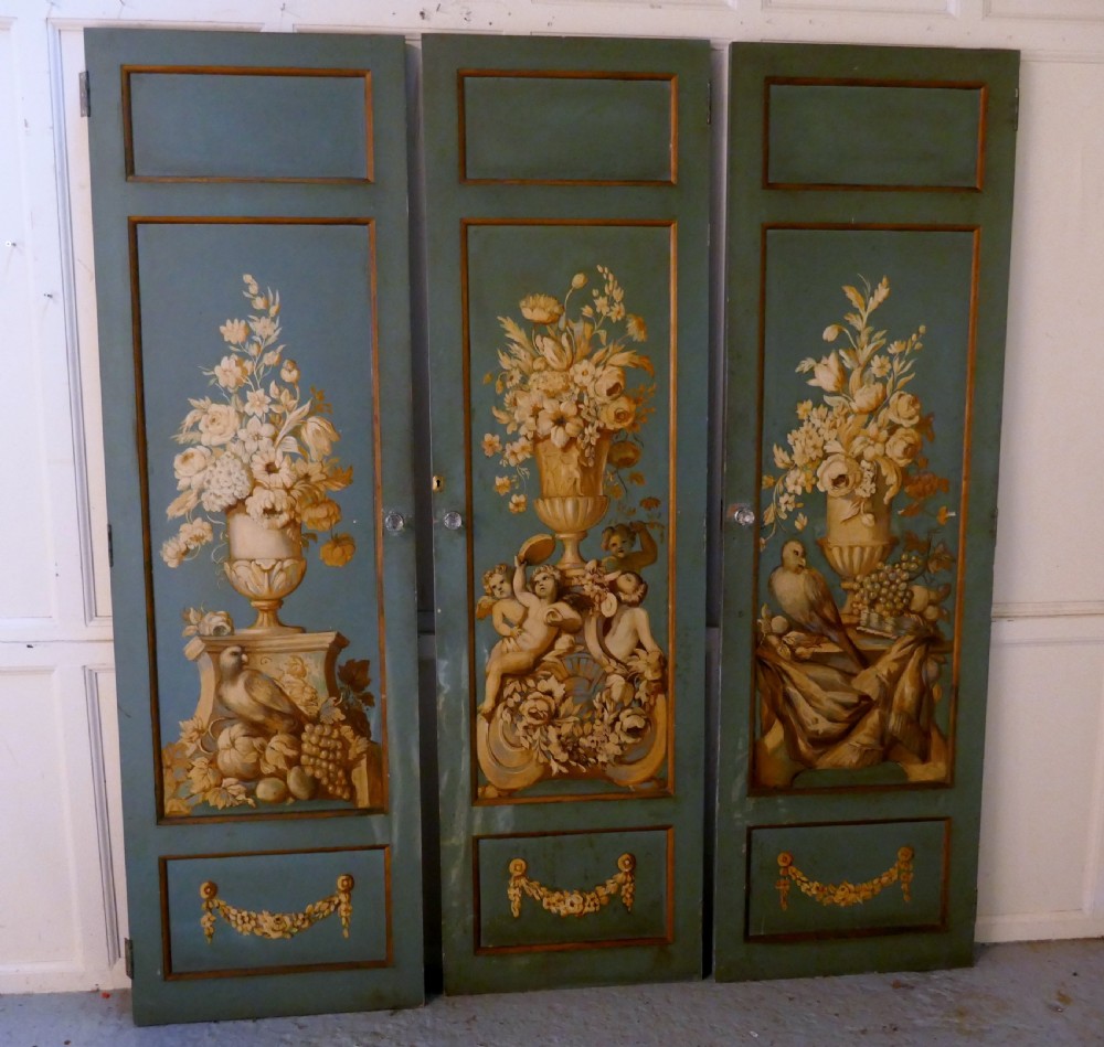 Decorative French Painted Doors