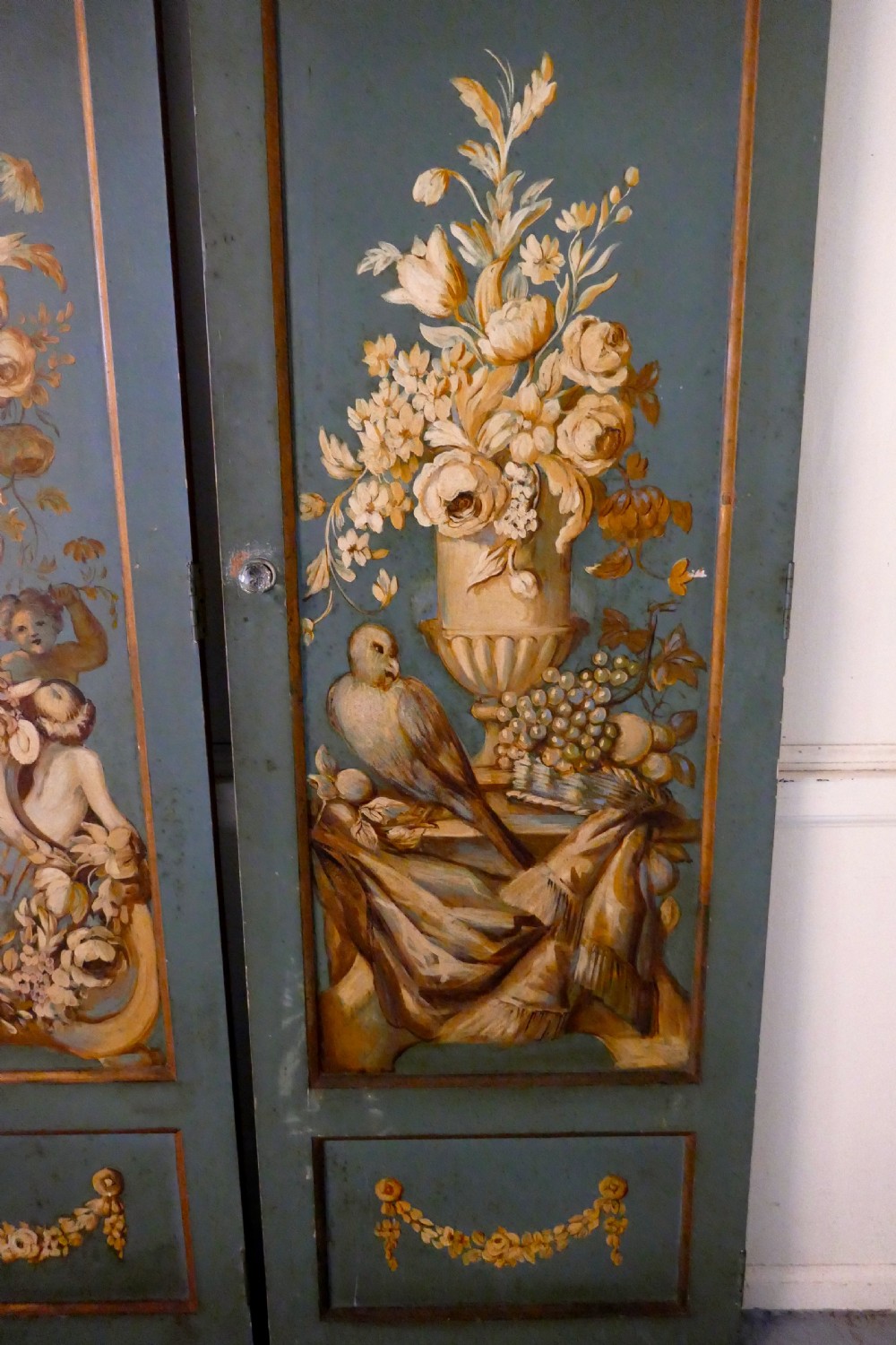Decorative French Painted Doors View III
