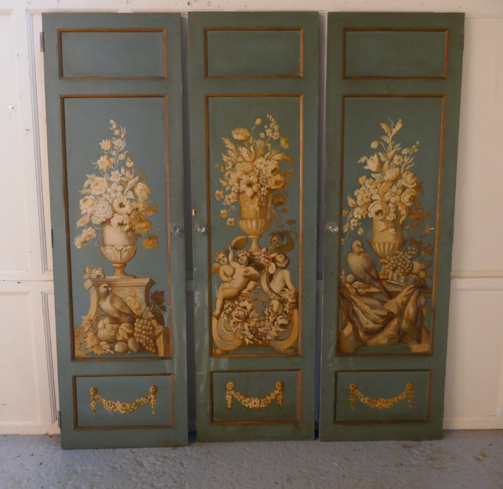 Decorative French Painted Doors View IX