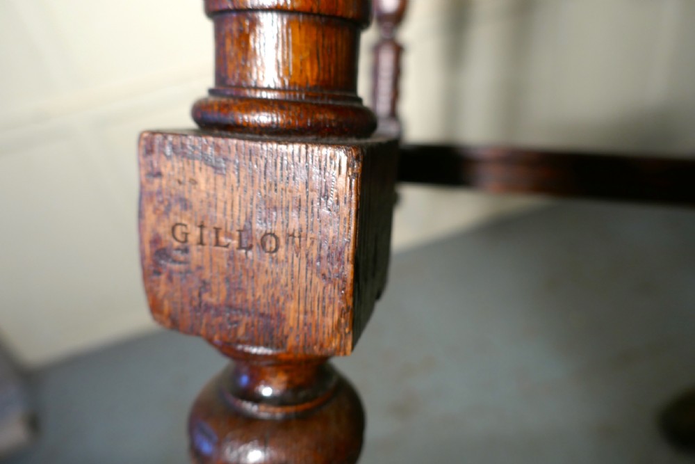 Large Oak Throne or Hall Chair by Gillow View X