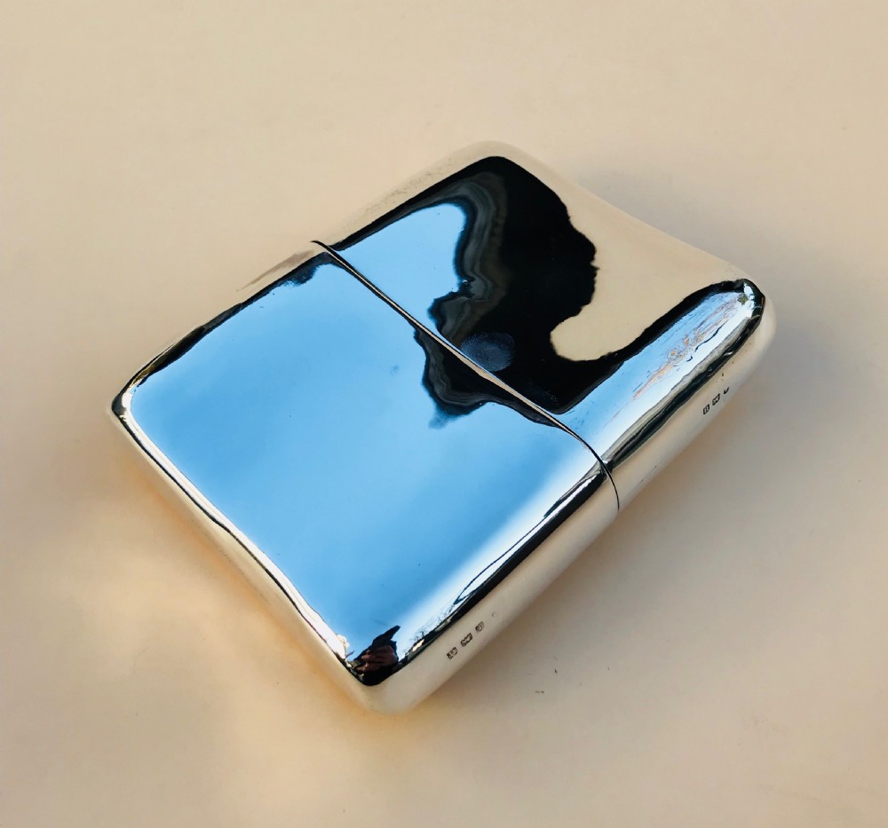 Oversized Silver Hall Marked Hip Flask and Cup. Date 1919 View V
