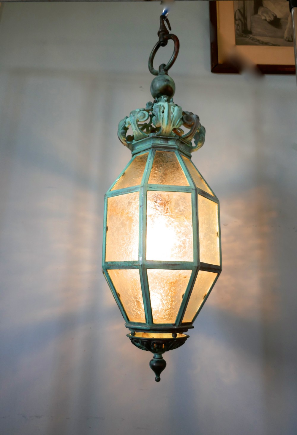 A Very Large Decorative Copper Lantern View V