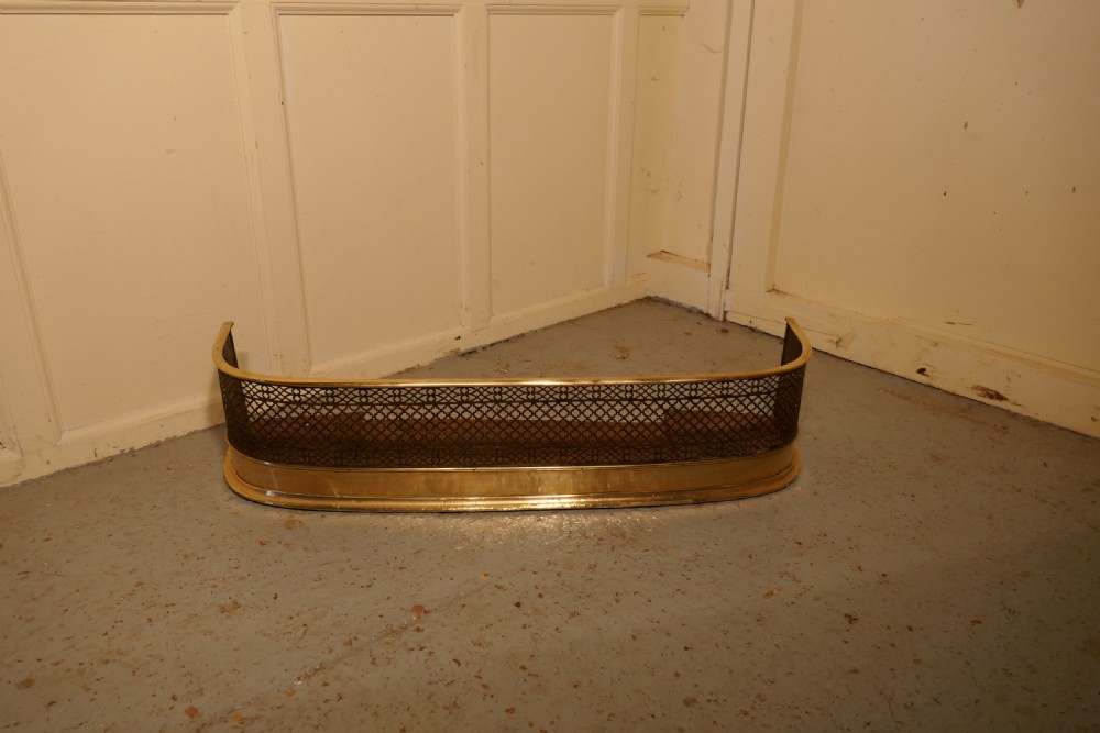 Georgian Brass and Iron Club Fender  View III