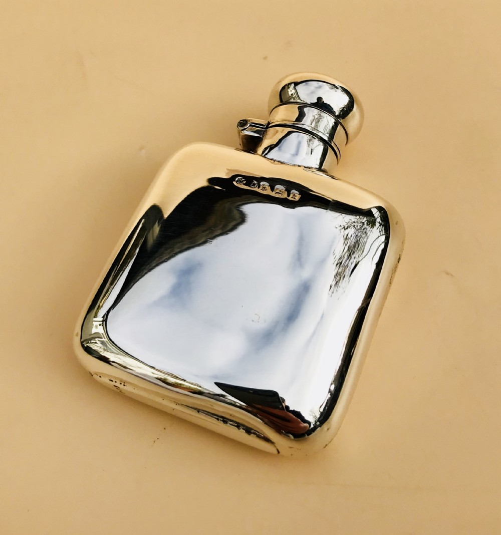 Lovely Silver Hall Marked Flask, Marples & Beasley Date 1909