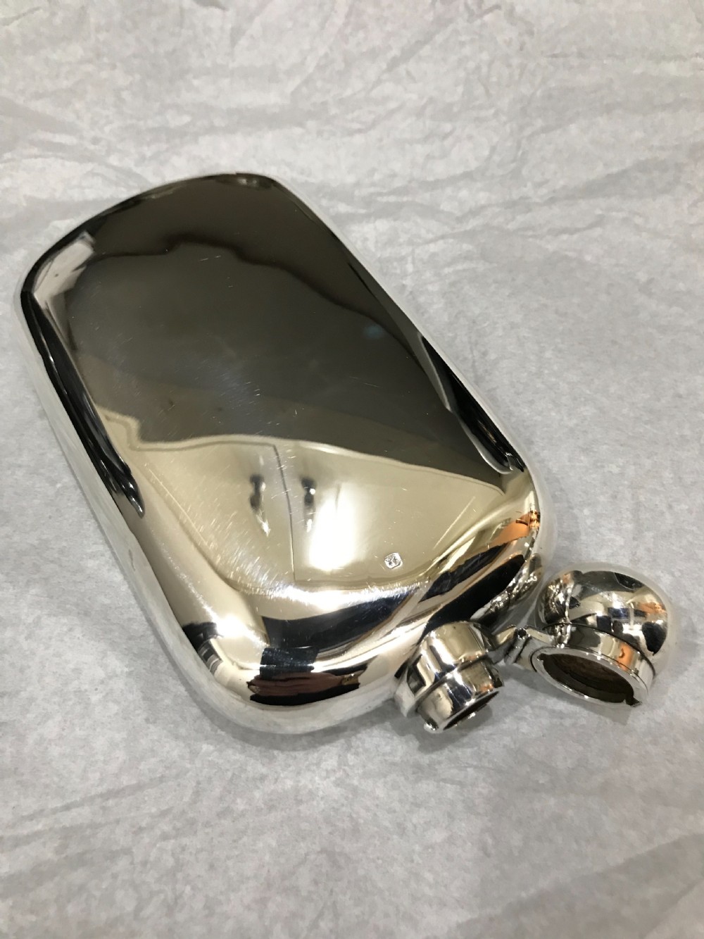Silver Hall Marked Hip or Pocket Flask, James Dixon & Sons 1896 View IV