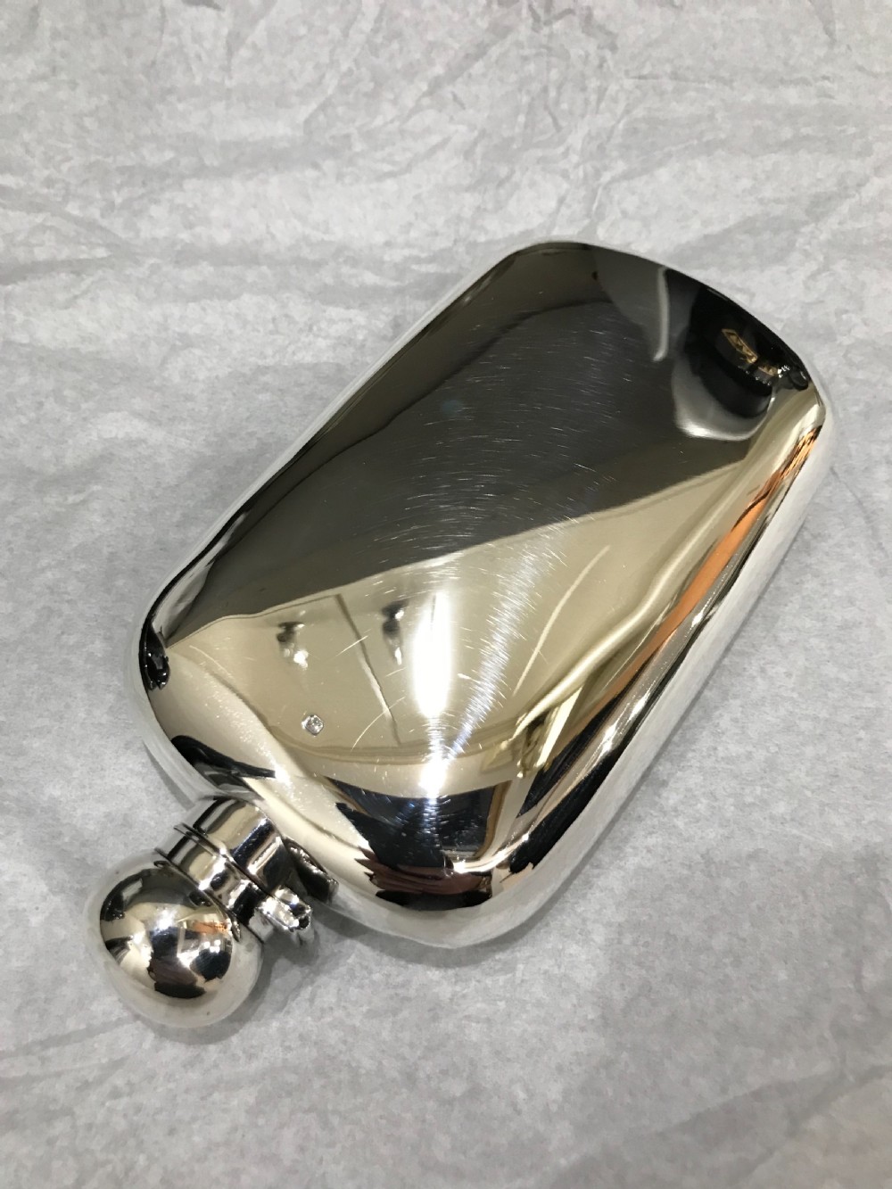 Silver Hall Marked Hip or Pocket Flask, James Dixon & Sons 1896 View VI