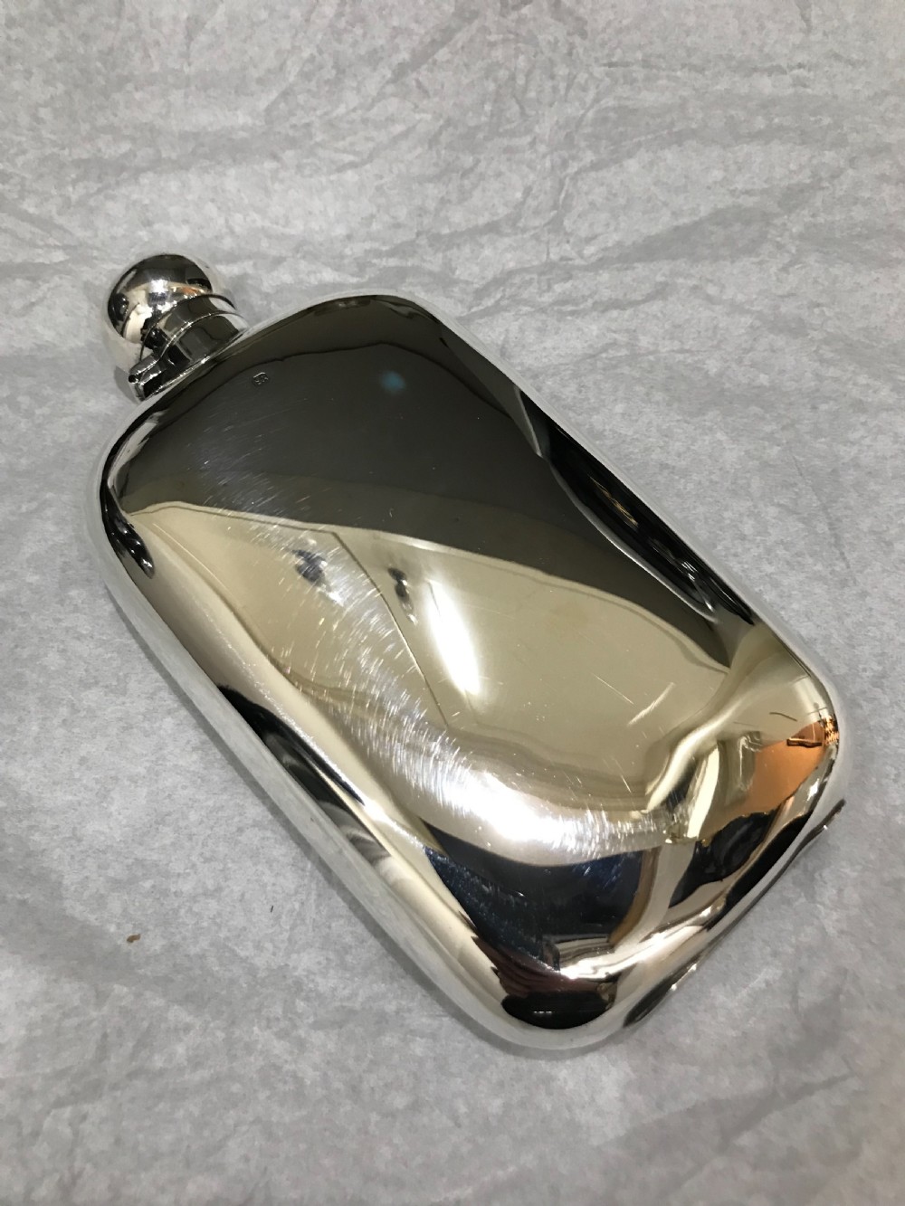 Silver Hall Marked Hip or Pocket Flask, James Dixon & Sons 1896 View VII