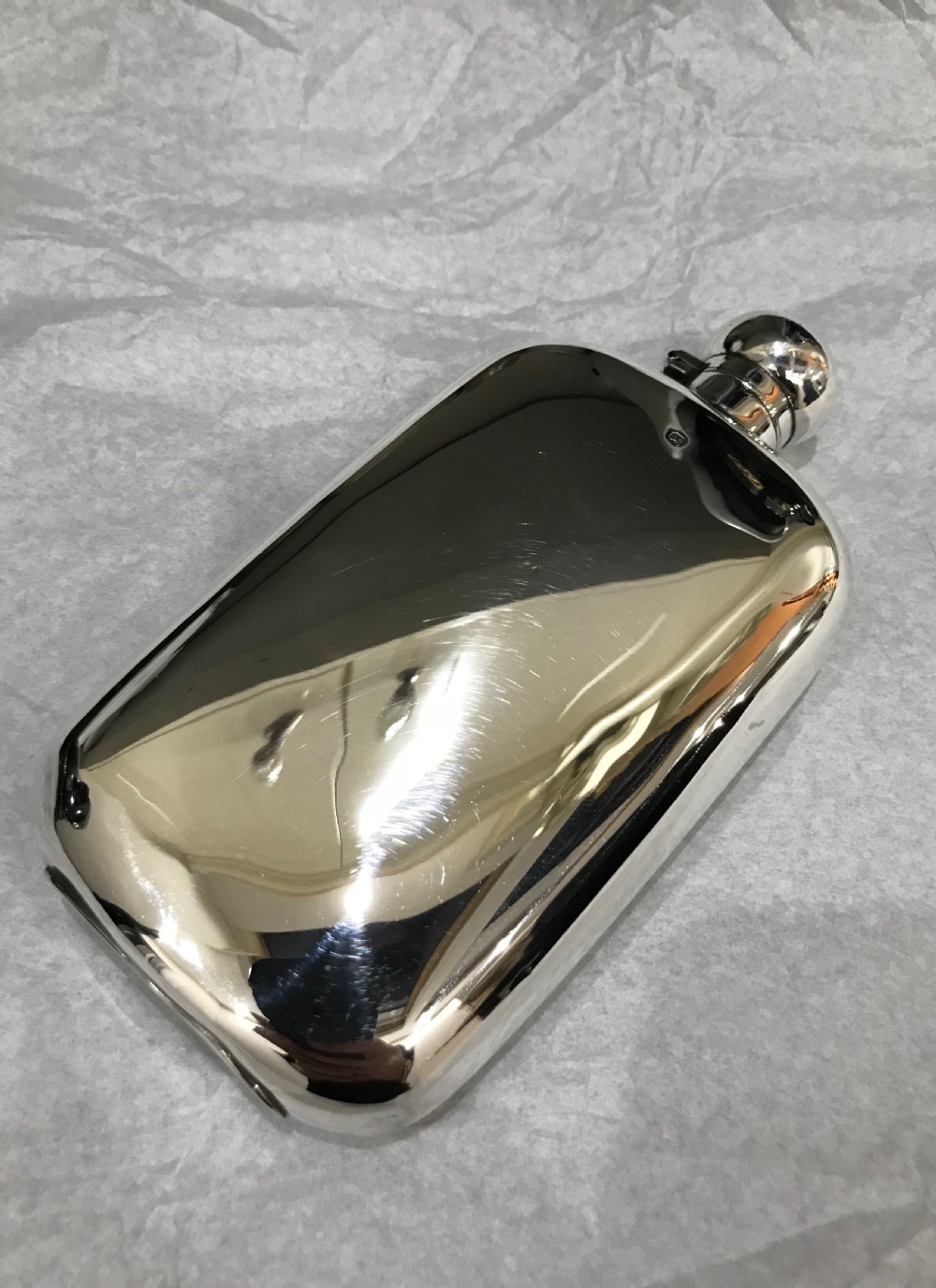 Silver Hall Marked Hip or Pocket Flask, James Dixon & Sons 1896 View VIII