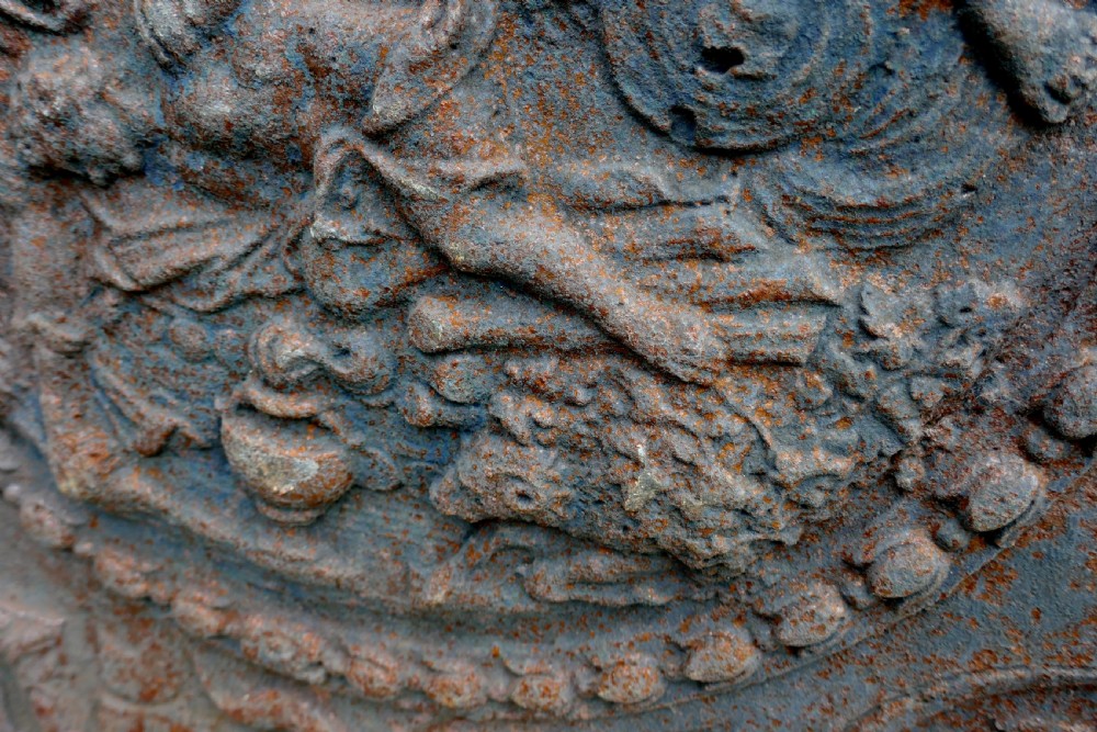Large Heavy 17th Century Louis XIV French Cast Iron Fire Back  View IX