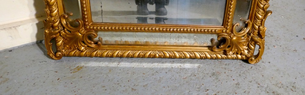 Napoleon III French Gilt Cushion Mirror View VII