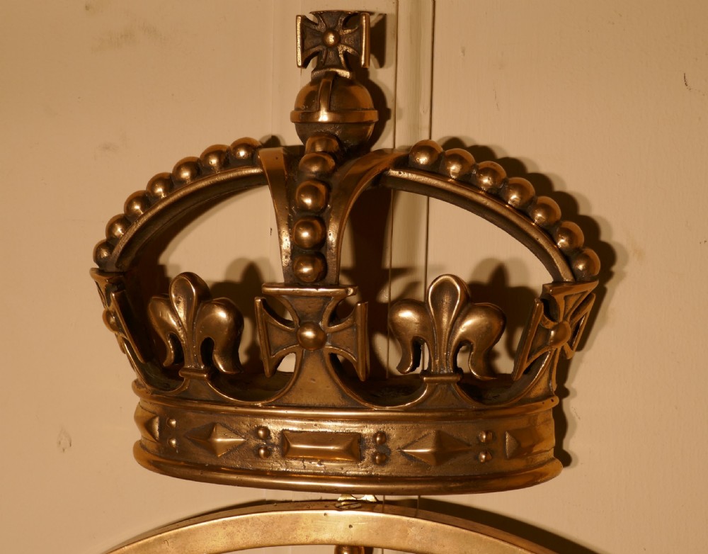 Large Bronze RAF Crown Wall Badge 1918,  View IV