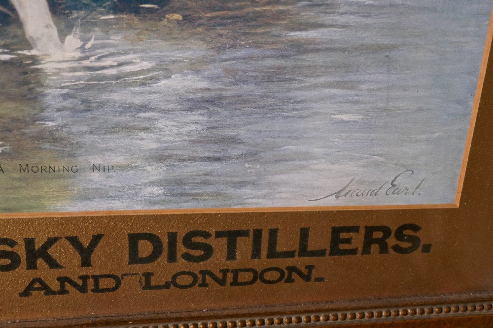 A Morning Nip, Original Framed Advertising Print for Buchanan’s Whisky View VI