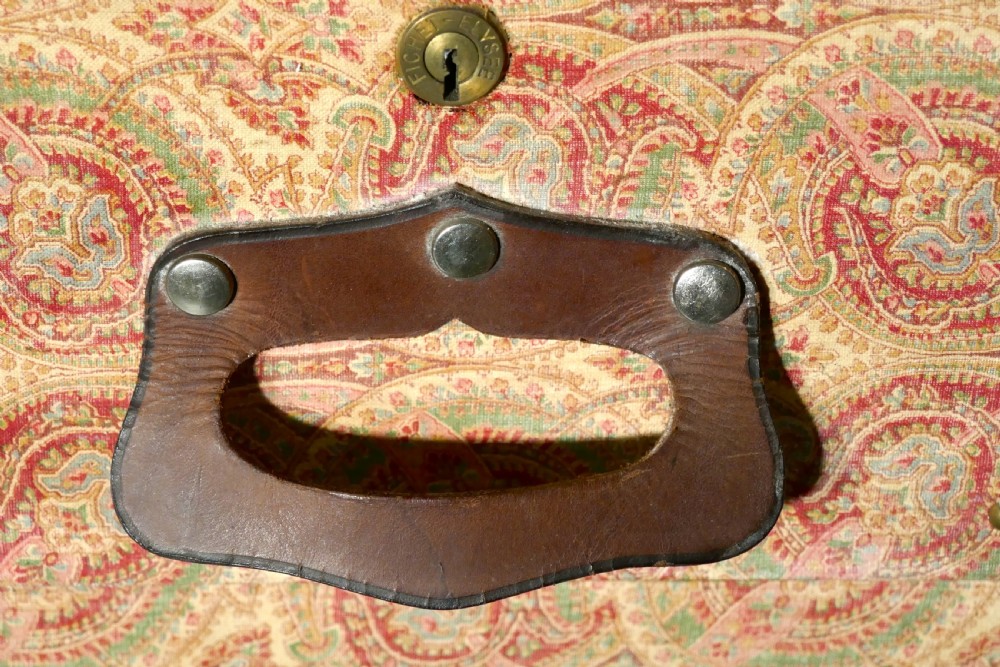 Fitted Steamer Trunk or Cabin Wardrobe, Portmanteau by Fichet View VII