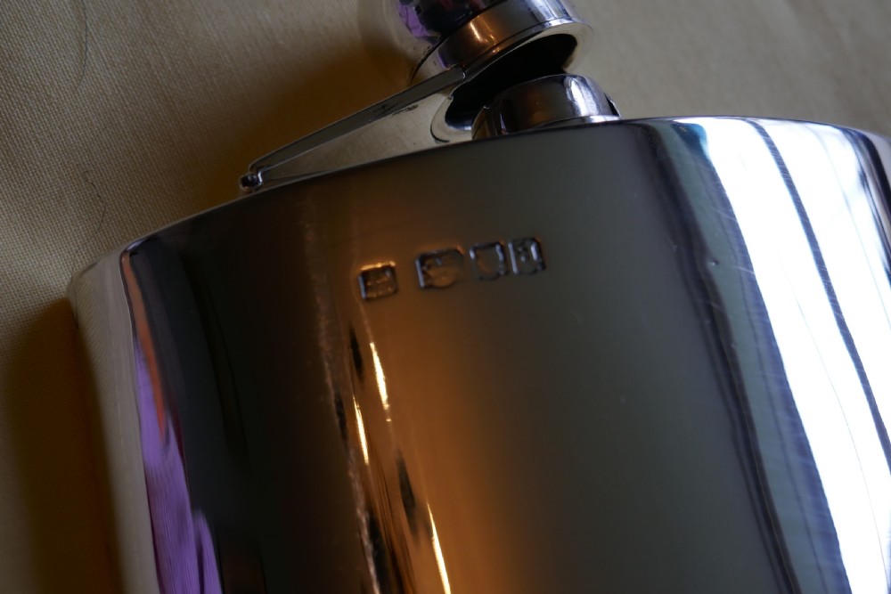 Silver Hip Flask by Sampson Mordan & Co Date 1916 View III
