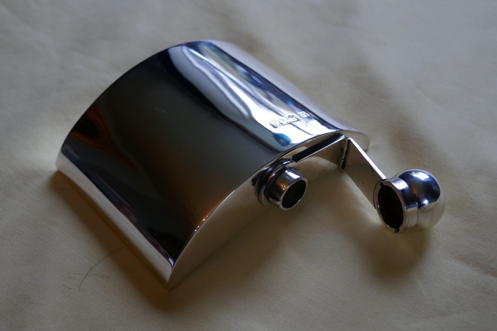 Silver Hip Flask by Sampson Mordan & Co Date 1916 View IV