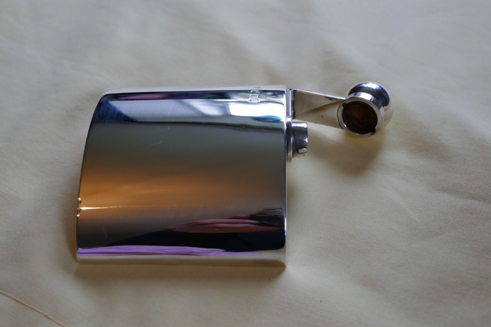 Silver Hip Flask by Sampson Mordan & Co Date 1916 View V