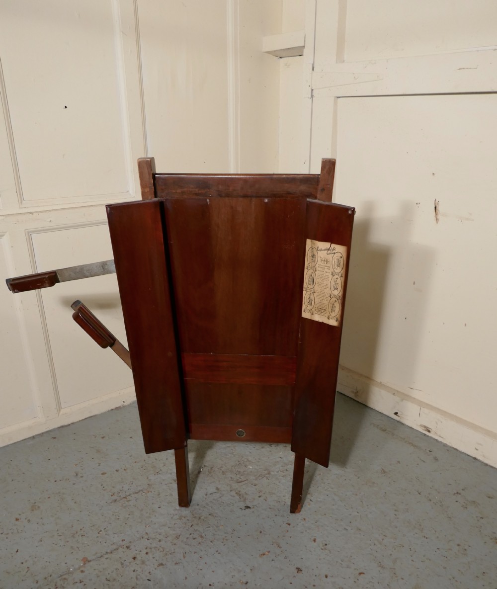 Victorian Mahogany Bedroom Chair and Trouser Press, Gentleman’s Outfitter Shop Display View III