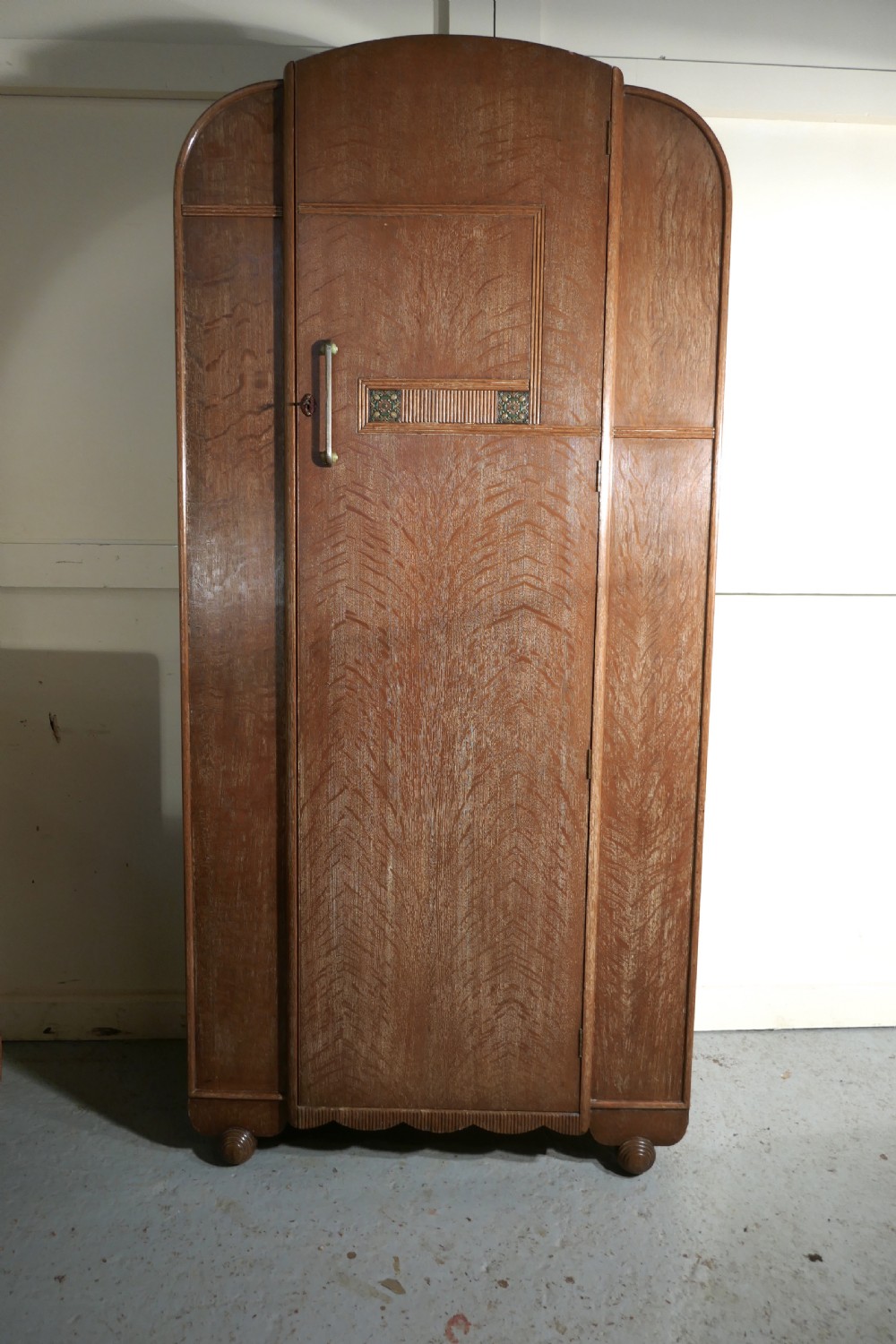 Art Deco Limed Oak Bedroom Suite by Heals View III