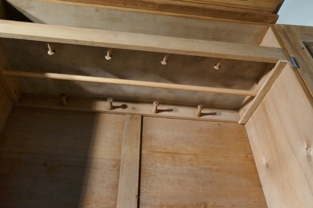 An Early Victorian Stripped Pine Wardrobe View VII