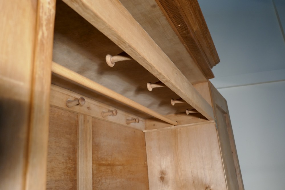 An Early Victorian Stripped Pine Wardrobe View VIII
