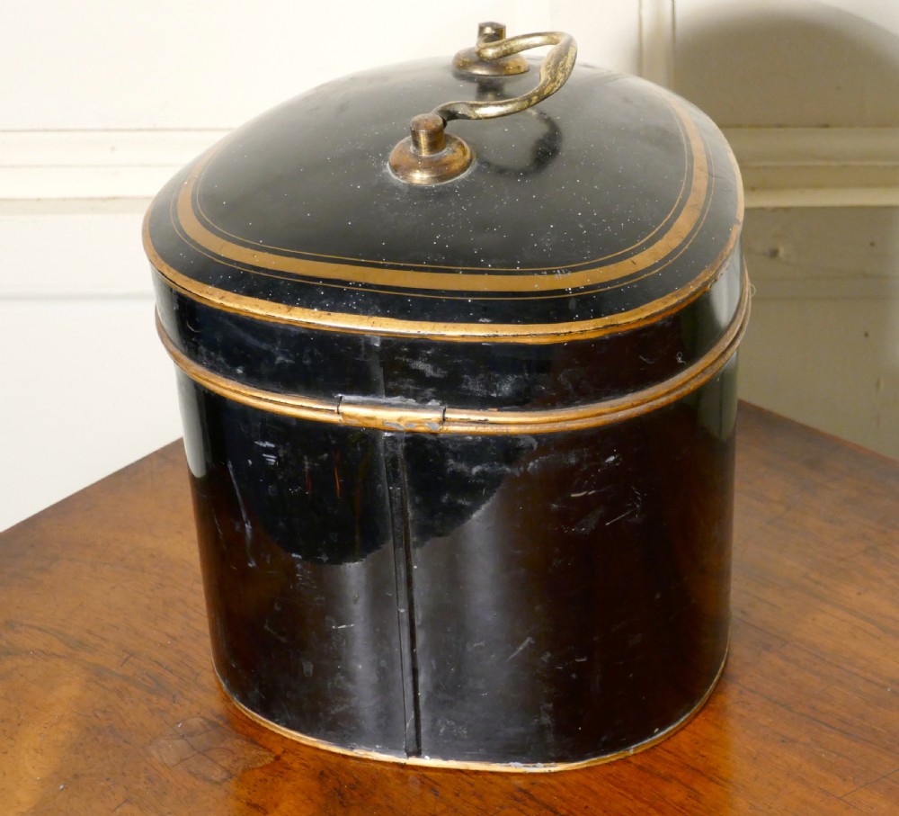 English Barrister's Bench Wig in Original Tole Box with Riser by Ravenscroft Law View X