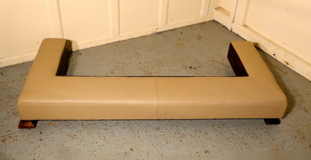 A Victorian Low Leather Club Fender View VIII