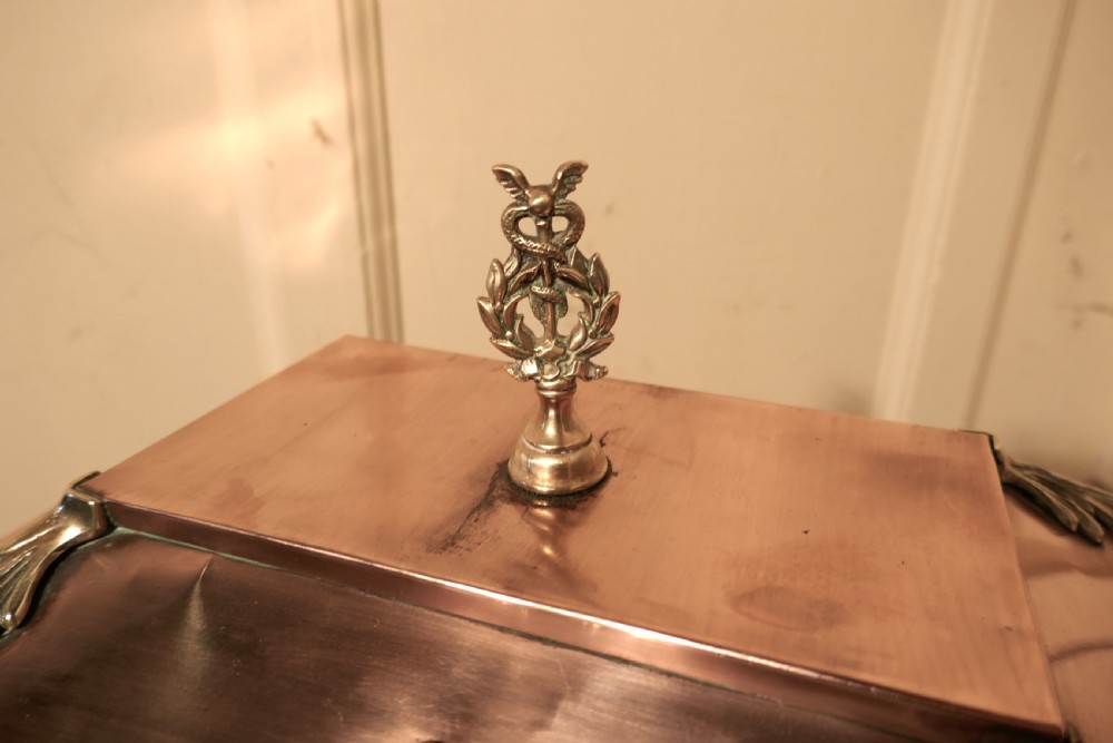 Arts and Crafts Brass and Copper Coal or Log Box View III