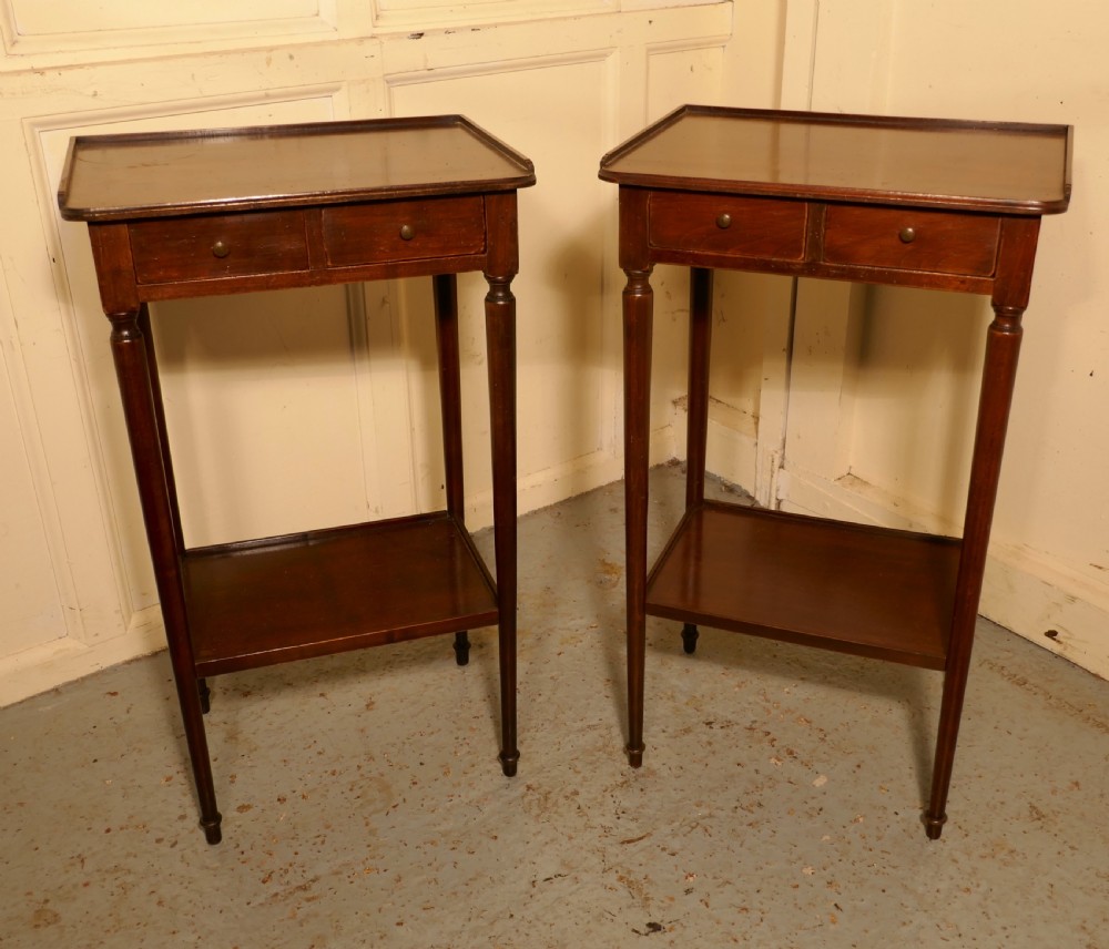  Pair of Walnut Bedside Cupboards   View IV