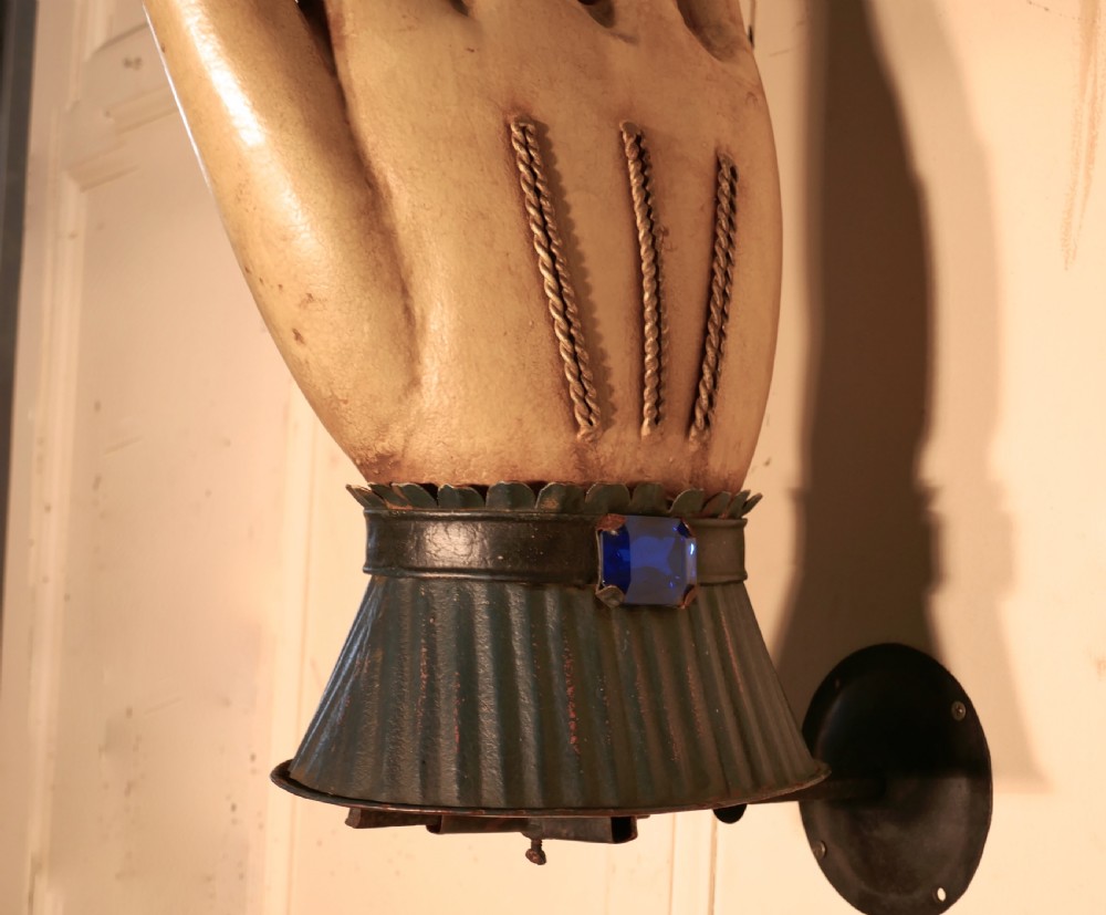 Large French Toleware Glove Maker’s Shop Trade Sign View IV