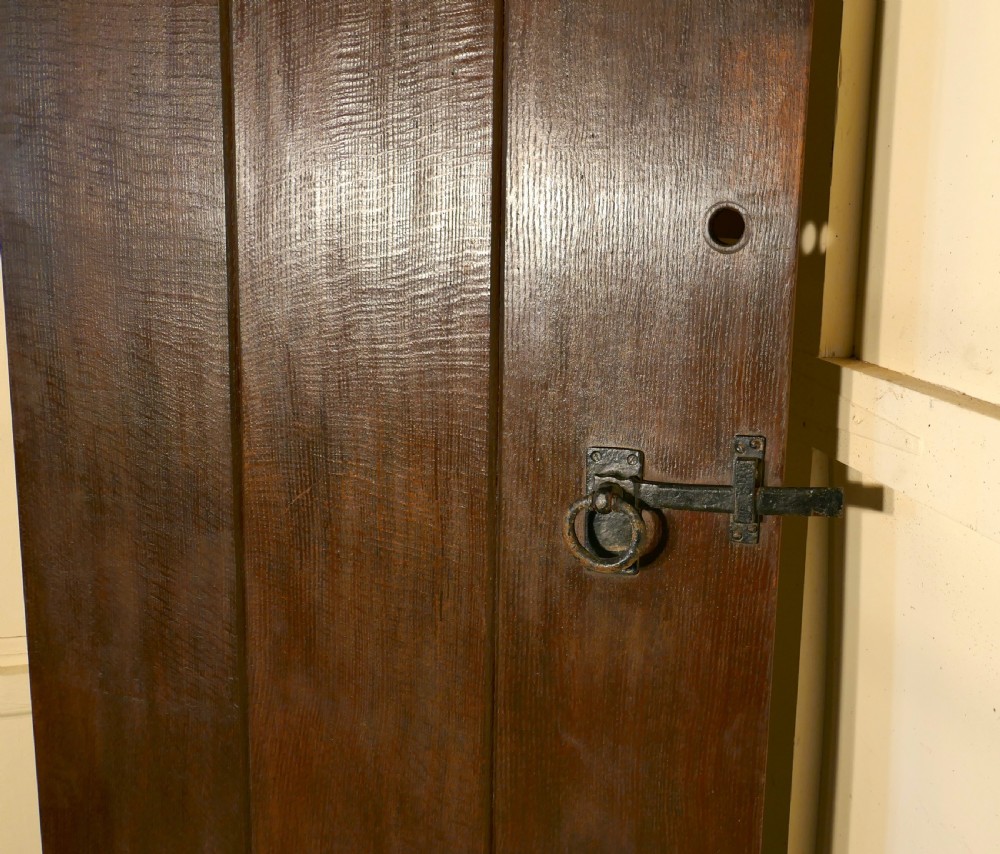 Arts and Crafts Oak Plank Door with Iron Fittings View X