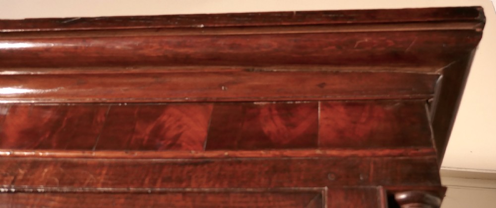Georgian Inlaid Oak Housekeepers or Cloakroom Hanging Cupboard View VIII