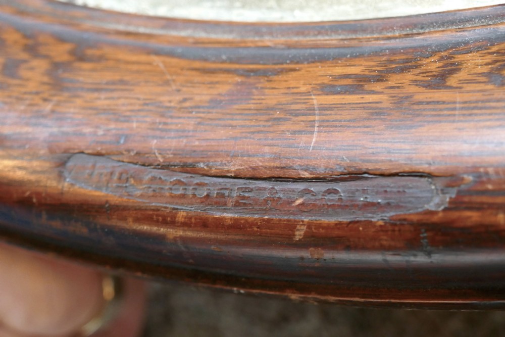 An Oval Advertising Mirror, Pub Mirror for Ind Coope View IV