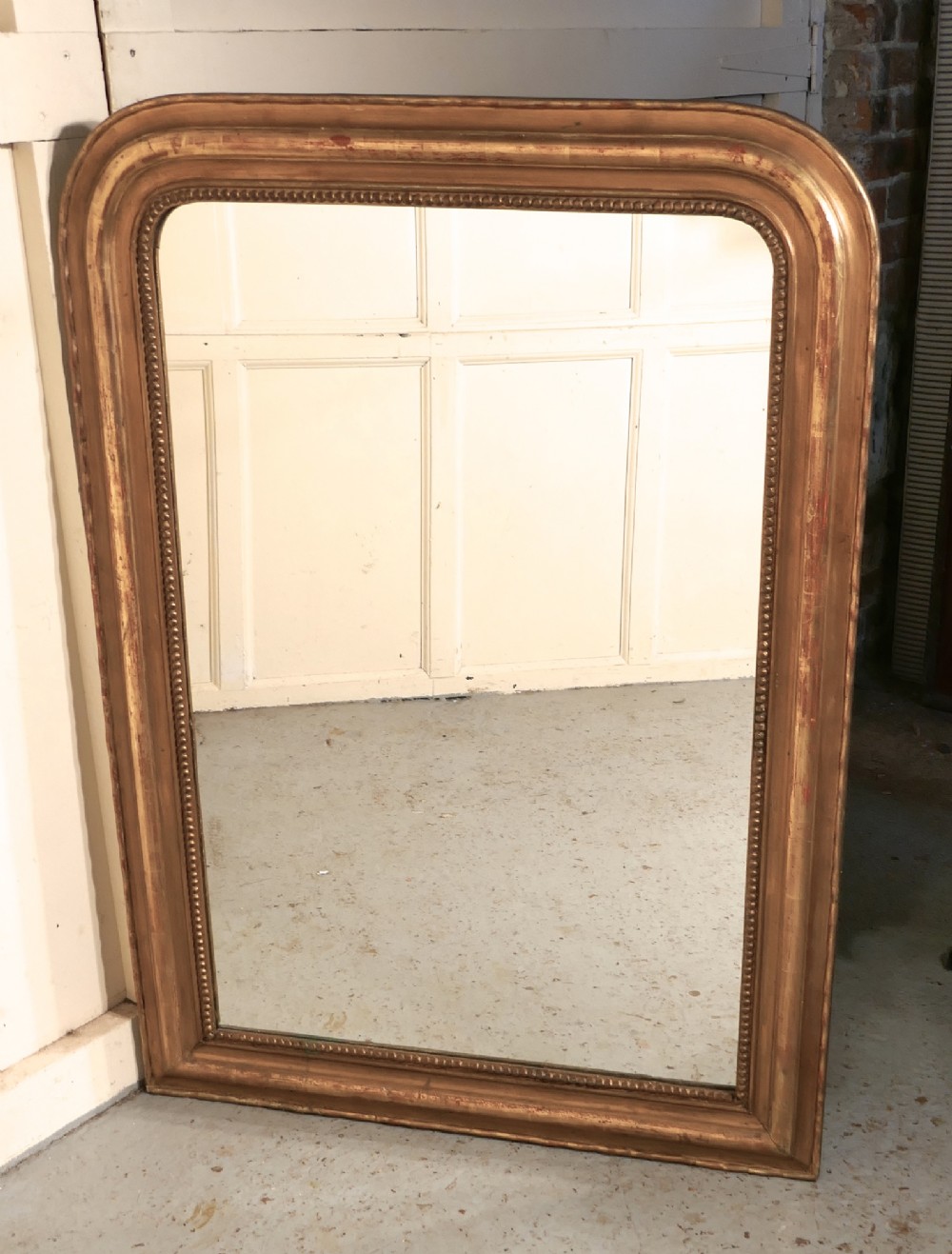 French 19th Century Louis Philippe Gold Mirror