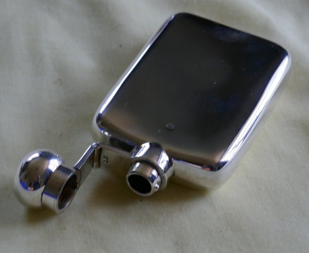 Slim Silver Hall Marked Hip Flask,Robert Pringle & Sons