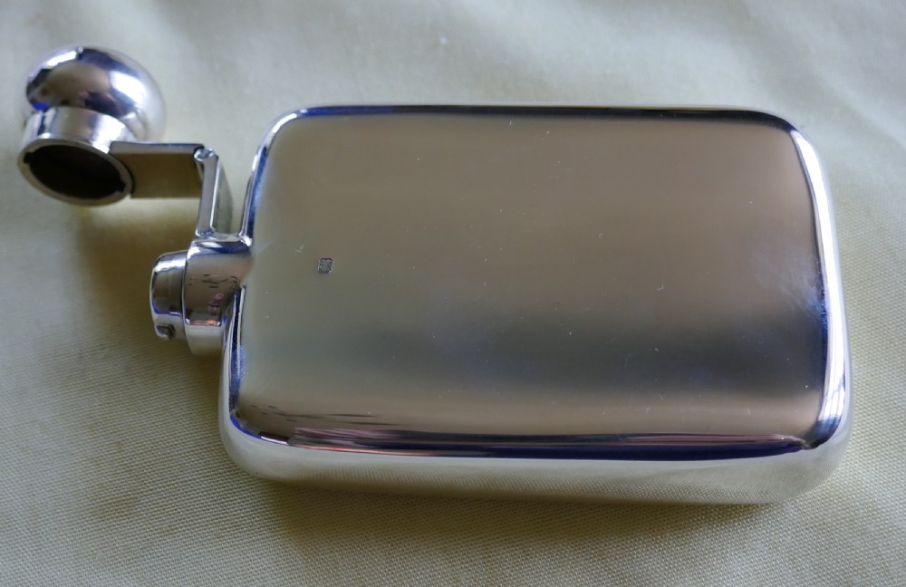 Slim Silver Hall Marked Hip Flask,Robert Pringle & Sons View II