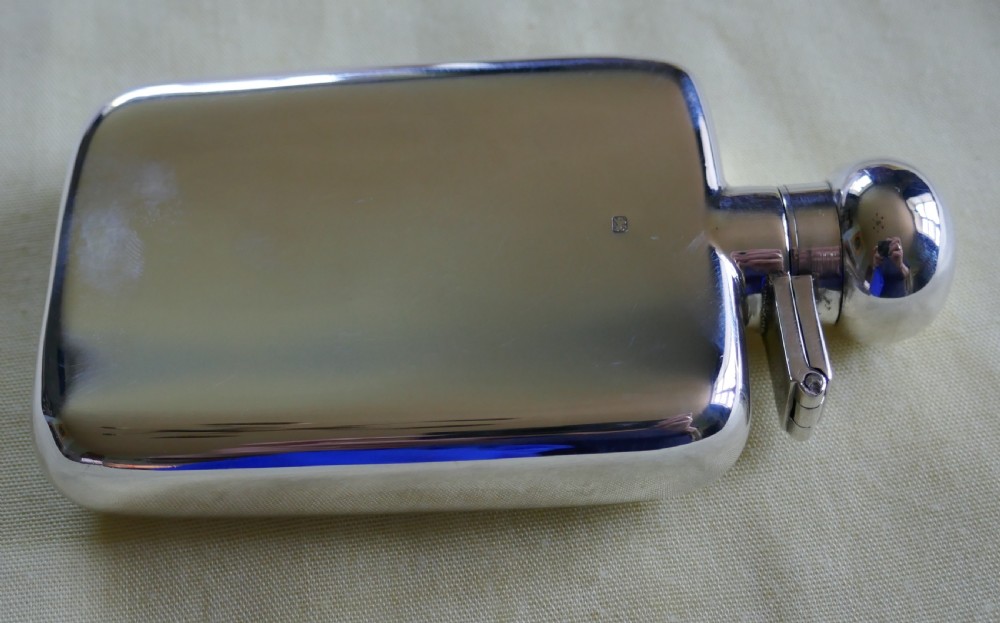 Slim Silver Hall Marked Hip Flask,Robert Pringle & Sons View IV