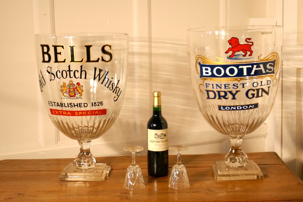 Huge Bar Chalice, Victorian Advertising Booths Gin View VI