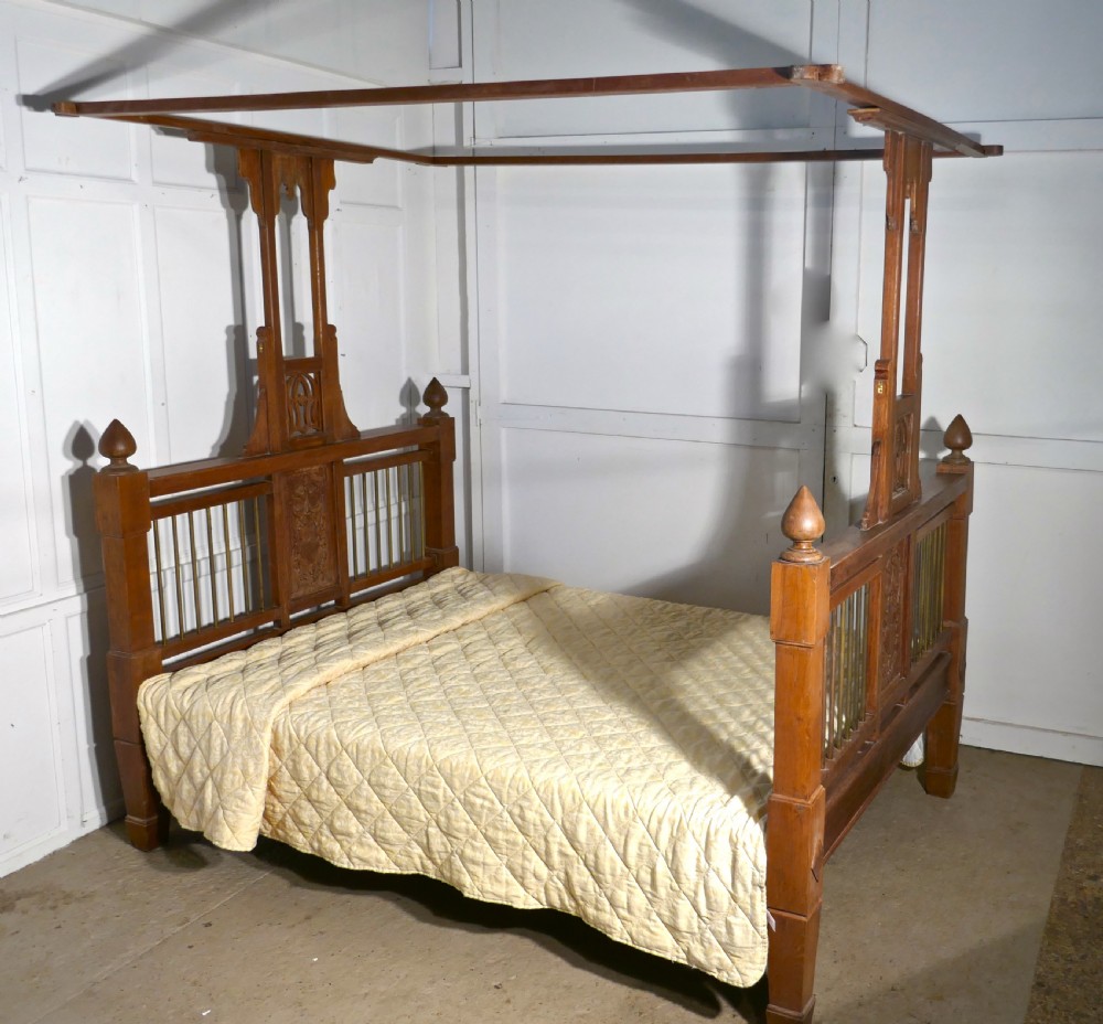 Colonial Style Antique 4 Poster 5ft Double Bed View III