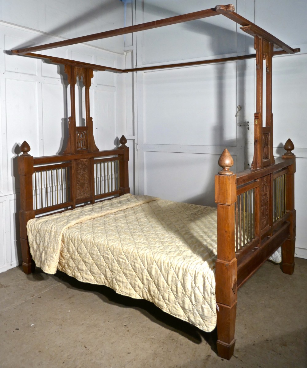 Colonial Style Antique 4 Poster 5ft Double Bed View IV